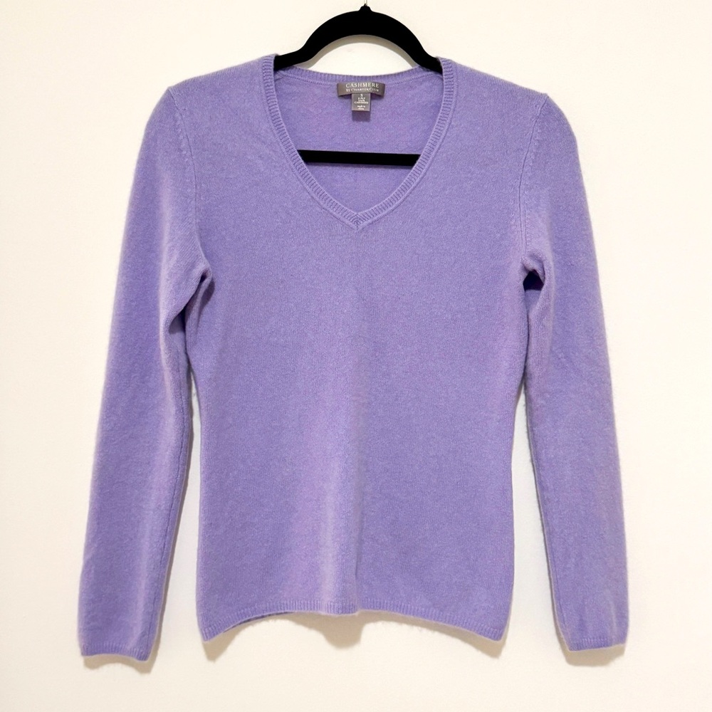 Cashmere V neck Sweater by Charter Club 100% Cashmere size S